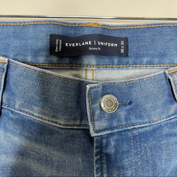 Everlane Uniform Mens Skinny Fit Jeans Size 36 x 30 - Picture 2 of 5
